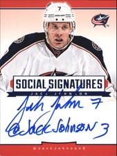 2013-14 Panini Social Signatures #SSJJ2 Jack Johnson Autograph  
