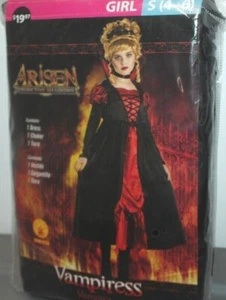 ARISEN VAMPIRESS DRESS HALLOWEEN COSTUME GIRLS SMALL(4-6) - Picture 1 of 3
