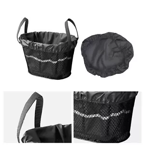 Mobility Scooter Front Basket Bag Liner & Rain Cover Waterproof Black - Picture 1 of 15