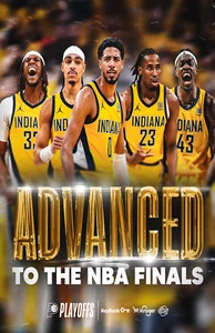 Indiana Pacers Advance to 2025 NBA Finals Poster 11 x 17 Pacers Eastern Champs - Picture 1 of 1