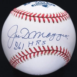 Joe DiMaggio 361 HR's Signed Official American League Logo Baseball JSA LOA - Picture 1 of 7