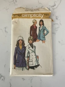 Simplicity 9610 Misses Single & Double Breasted Blazer - 1971 - Size 10 - Picture 1 of 6