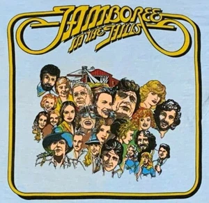 XS vtg 70s/80s JAMBOREE IN THE HILLS concert t shirt dolly parton johnny cash - Picture 1 of 9