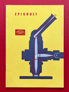 DDR Broschüre Prospekt CARL ZEISS JENA 1956 Auflicht Mikroskop EPIGNOST ( F21842 - Bild 1 von 13