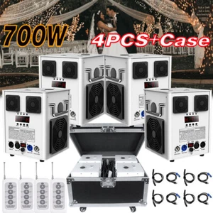 4pcs 700W Cold Spark Firework Machine Stage Effect Wedding DMX DJ Party w/Case - Picture 1 of 27