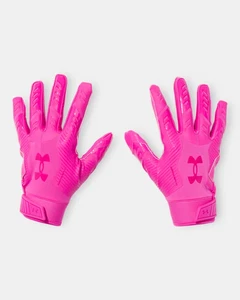 Guantes de posición de habilidad de fútbol americano Under Armour para hombre $50 F9 NITRO limitado rosa talla L - Imagen 1 de 2