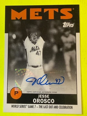 DA108748 Topps X ESPN 30 for 30 Once Upon a Time in Queens Jesse Orosco AUTO - Image 1 of 2