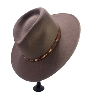 Sombrero de Vaquero Vintage Stetson Santa Fe Aplastable 100% Lana Talla Grande Hecho en EE. UU. Foto 1 de 4