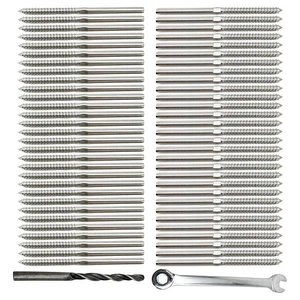 SUS316 Right&Left Handed Cable Railing Kit 1/8\\\ Thread Swage Lag Screws - Picture 1 of 7