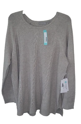 Suéter Pullover Tejido con Cable Evolution by Cyrus Milanya 1X Beige Stich Fix Nuevo con Etiquetas Foto 1 de 4