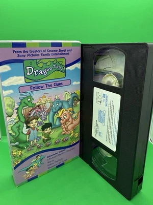 PBS Kids Dragon Tales - Follow the Clues VHS 2000 Sesame Workshop Cartoon Film - Image 1 of 4