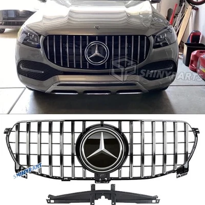 Parrilla delantera para Mercedes Benz W167 2020 2021 2022 GLE350 GLE450 parrilla estándar Foto 1 de 4
