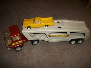 Oldtimer 70er Jahre Tonka XR 101 Autotransporter großer Sattelzug LKW - Bild 1 von 6