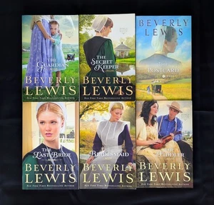 Lot Of 6 Beverly Lewis Books - Home To Hickory Hollow 1-5 Postcard Fiddler Bride - Picture 1 of 16