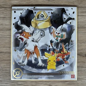 Pokemon Shikishi Artboard Vol 4 No.04 Pikachu, Rowlet, Lycanroc, Melmetal - Bild 1 von 4