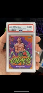 2024 Topps Finest UFC - Chaos Dricus du Plessis #CHA-18 Tangerine Glitter PSA 10 - Picture 1 of 1