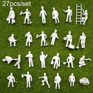 Train Model People Figures White Worker Figures Gauge Ladder Model People - Picture 1 of 6