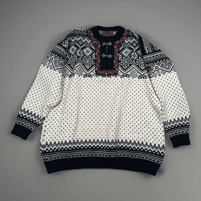 Vintage Devold Fair Isle 100% Wool Sweater Pullover Size XL Norway - Image 1 of 4