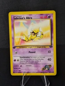 Juego de cartas coleccionables Pokémon Sabrina's Abra - 93/132 - 1ª Edición Gimnasio Desafío - Imagen 1 de 7