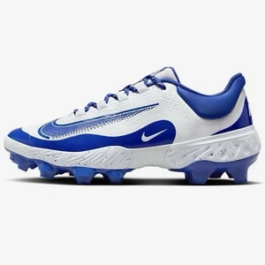Botines de béisbol Nike Alpha Huarache 4 Elite MCS blancos azules FD6255-106 para hombre talla 11 - Imagen 1 de 6