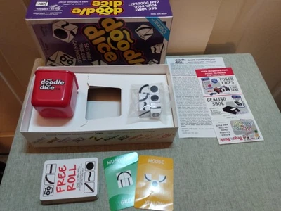 RARO Juego de Dados Doodle Jax 2005 - Totalmente Completo - 2 Cartas Arrugadas, Ver Fotos Foto 1 de 4