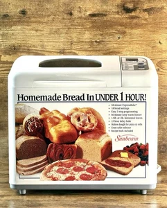 Vintage Sunbeam 5833 Bread Maker 2LB Loaf 18 Settings ExpressBake White Tested - Picture 1 of 17