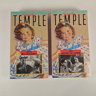 Vintage Shirley Temple (VHS) 2 Tape Lot - New & Sealed Foto 1 de 3