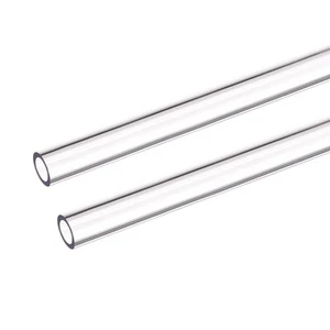 PETG Tuyautérie Dur Tube 8mm ID 12mm Dia Externe 0.5m Transparent 2pcs - Photo 1/7