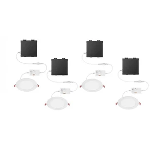 Commercial Electric Elite 6" LED DuoBright Ultraslim Recessed Light 4-Pack - Picture 1 of 15