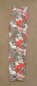TALBOTS Sz. 12 The Weekend Chino Hawaiian Tropical Summer Beachy Ankle Pants - Picture 1 of 9