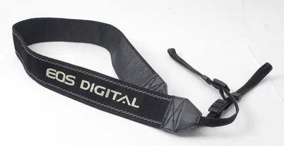 Correa de hombro/cuello para cámara digital Canon EOS de 1,5" de ancho original - negra rebelde Foto 1 de 2