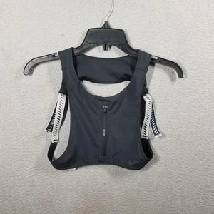 Nike Running Utility Vest Dri-FIT Black Reflective Zip Pockets DX6505-010 Small - Picture 1 of 13