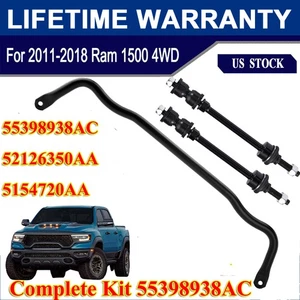 Stabilizer Sway Bar & Bar Links Front For 11-2018 Ram 1500 55398938AC 55398938AB - Bild 1 von 13