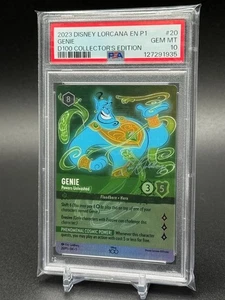2023 Disney Lorcana D100 Collectors Edition -  Genie Powers Unleashed Promo #20 - Picture 1 of 2