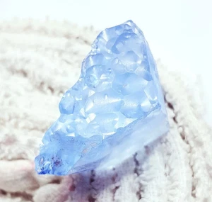 Brazilian Blue Topaz Rough Certified Loose Gemstone 57.90 Ct With Free Gift - Picture 1 of 8