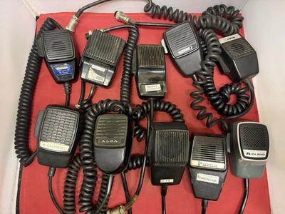 10x CB Funkmikrofone Mikrofon Mike (UNGETESTET) Midland Moonraker Alba - Bild 1 von 3