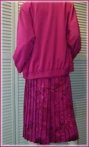 G.W. GRAFF 3 piezas. Conjunto de traje chaqueta falda top (M) falda plisada chaqueta bordada - Imagen 1 de 8