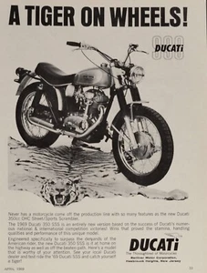 Original Motorrad Printanzeige Ducati 350 SSS Bj 1969 - Bild 1 von 1