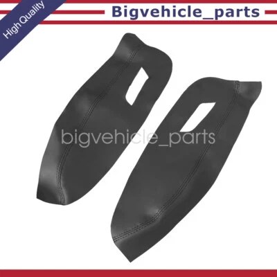 For 13-19 Nissan Sentra Microfiber Leather Armrest Door Panel Cover Black New Foto 1 de 4