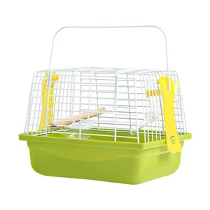 Bird Carrier Travel Mini Cage Small Animal Finch Canary Budgie Parakeet Lovebird - Picture 1 of 13