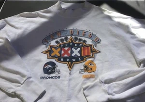 Vintage 1998 Super Bowl XXXII (32) T-Shirt L - Imagen 1 de 2