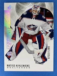 Matiss Kivlenieks 2020-21 SP #102 Silver #/1299 Rookie Columbus Blue Jackets - Picture 1 of 2