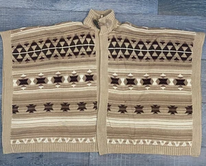 Vintage Jahr 2008 Neu Ralph Lauren Poncho Pullover Indianer Symbole M L - Bild 1 von 12