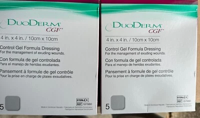 DUODERM CGF 4x4, 2 Boxes of 5, 187660 Expires 9/2028 - Image 1 of 2