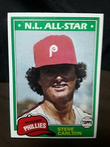 1981 TOPPS STEVE CARLTON PHILADELPHIA PHILLIES #630 EXCELLENT
