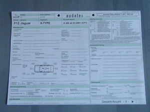 Jaguar X-Type X 400 ab März 2001 (CF1) Audatex Typenbogen Explosionszeichnung - Bild 1 von 4