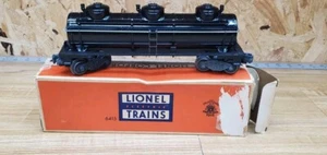 LIONEL POSTWAR 6415 TANK CAR W/ORIGINAL Box Painted Black - Picture 1 of 8