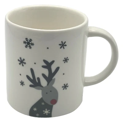 4 mini tazas de reno Forest Friends de Joan Anderson, copos de nieve Foto 1 de 4