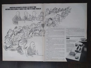 Vintage 1969 IBM Machines Typewriter Two Page Original Ad 1223 - Picture 1 of 1