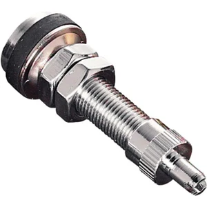 Motorcycle Scooter Tubeless Tyre Valve 8mm Chrome Plated T/L Metal Tyre Valve - Picture 1 of 1